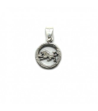 PE001350 Genuine sterling silver pendant charm solid hallmarked 925 zodiac sign Leo